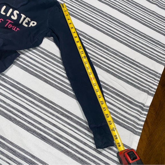 Hollister Womens Y2K Navy Surf Tour Hoodie Small - Picture 6 of 8